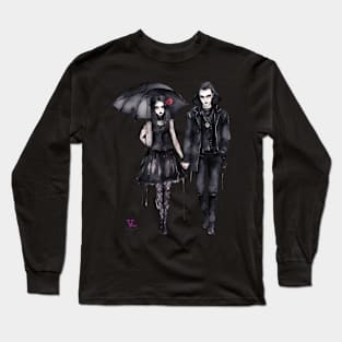 Romantic Dark Couple Long Sleeve T-Shirt